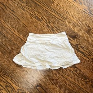 Lululemon White Pace Setter Skirt